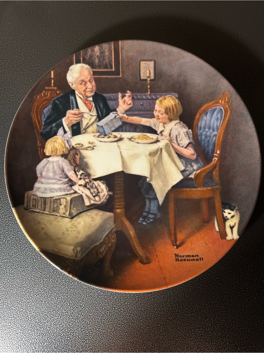 Norman Rockwell "The Gourmet" Heritage Collectors' Plate Knowles